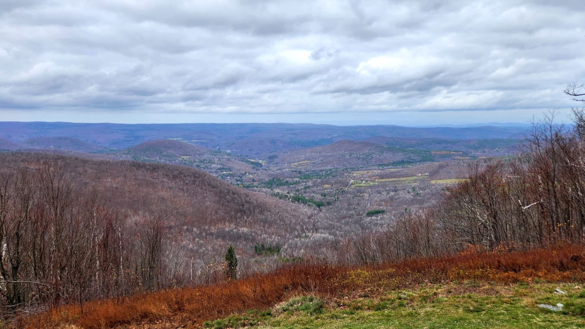 Looking West from White Rock along the TCT