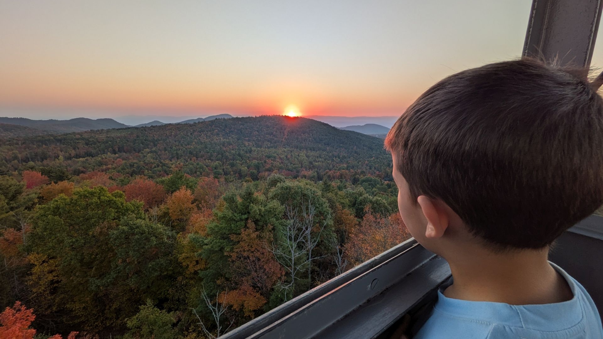 sunrise on  belfry