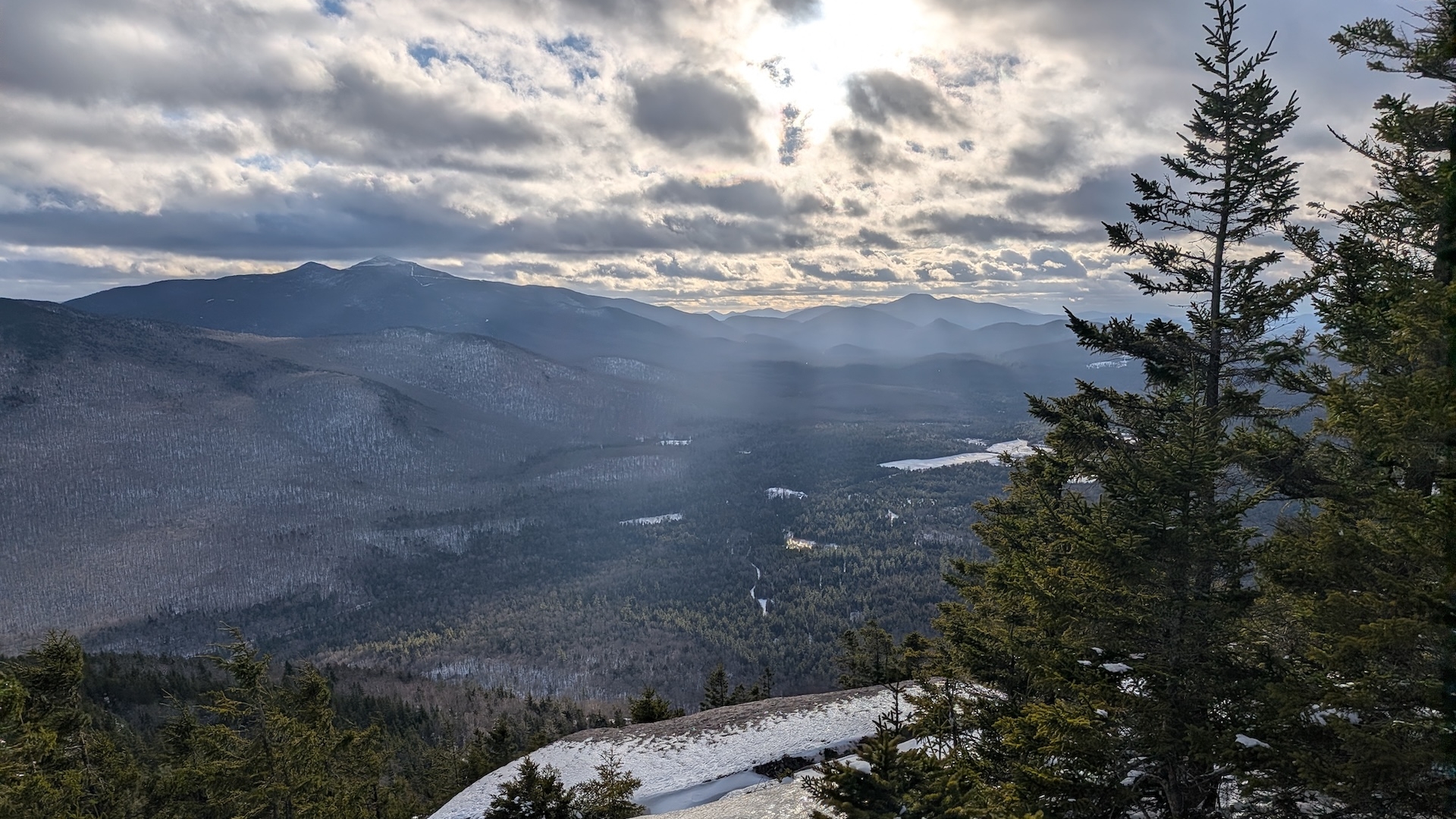 Whiteface Mountain as seen from one of the many ledges on Catamount.