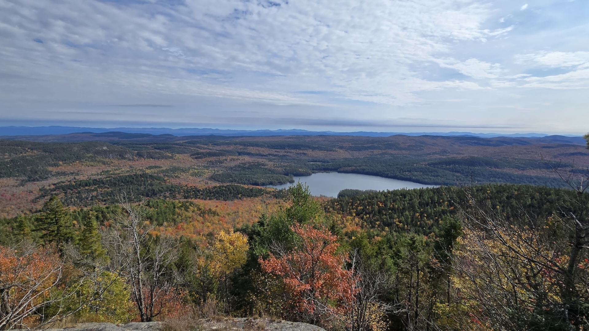 The stunning Easterly view from Pharaoh Mountain in the Autumn.