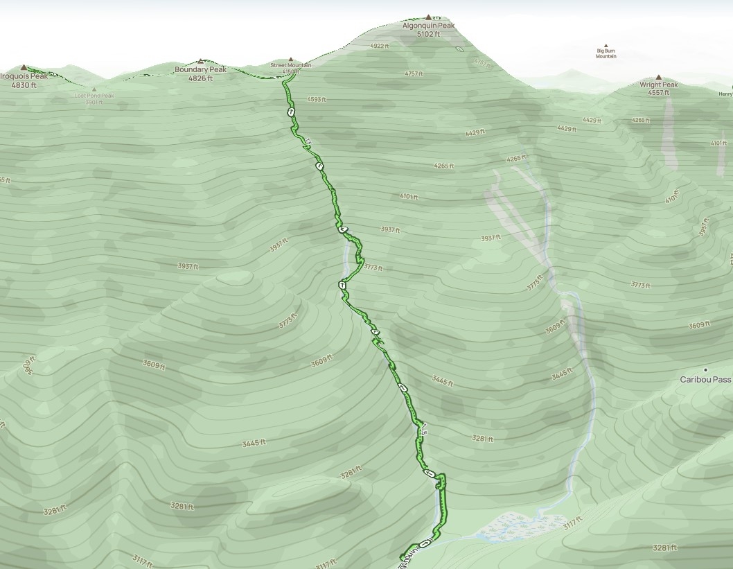 the steep  part